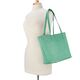 Personalized Robin's Egg Cassie Leather Travel Tote Bag Image 3 of 3